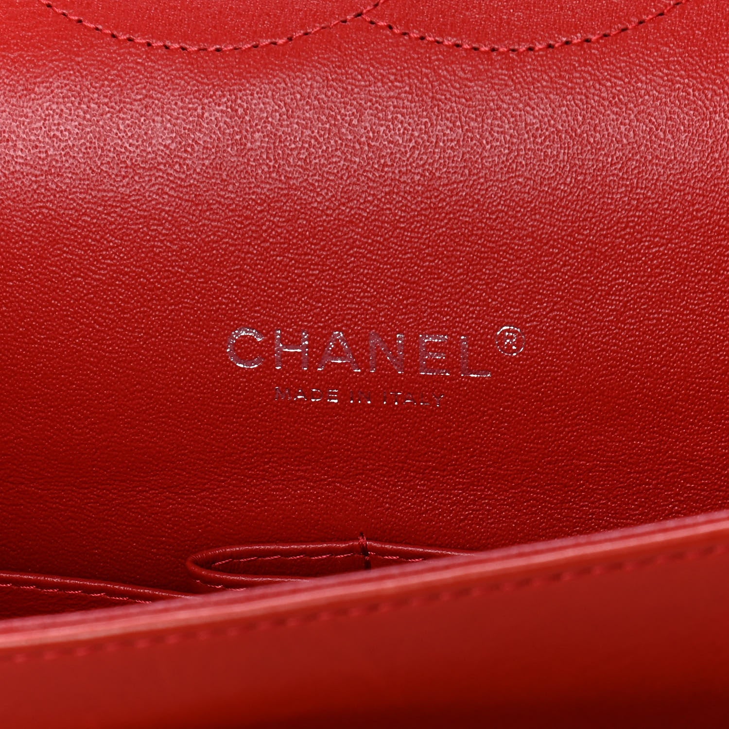 Chanel Lambskin Quilted Maxi Double Flap Red 6 of 9
