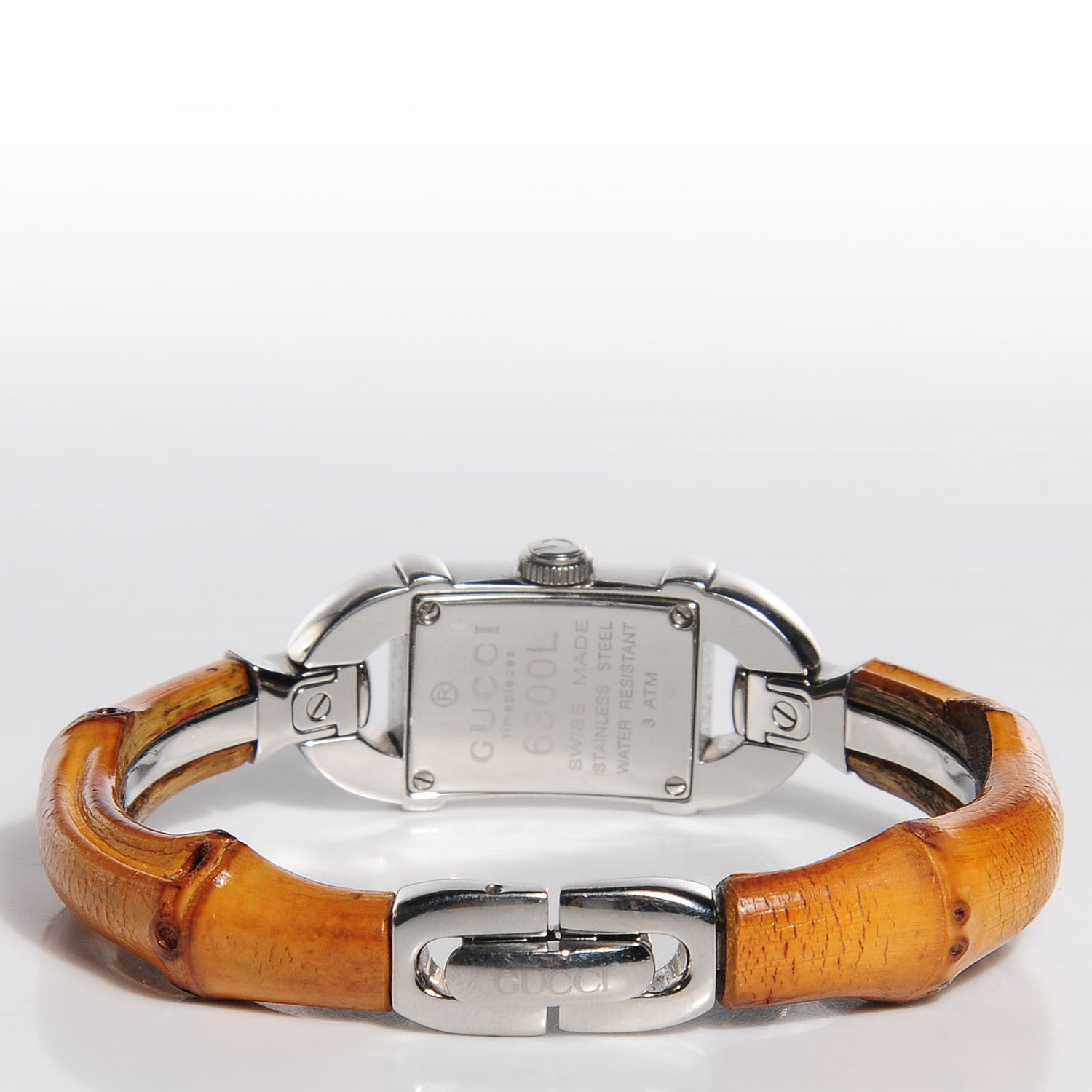 Gucci Stainless Steel Bamboo 16mm 6800L Quartz Watch 4 of 6