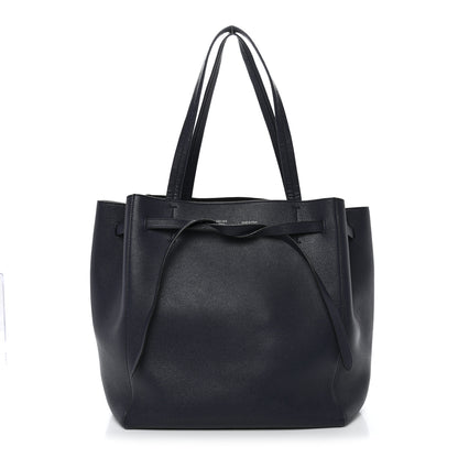 Celine Soft Grained Calfskin Small Belt Cabas Phantom Navy 1 of 10