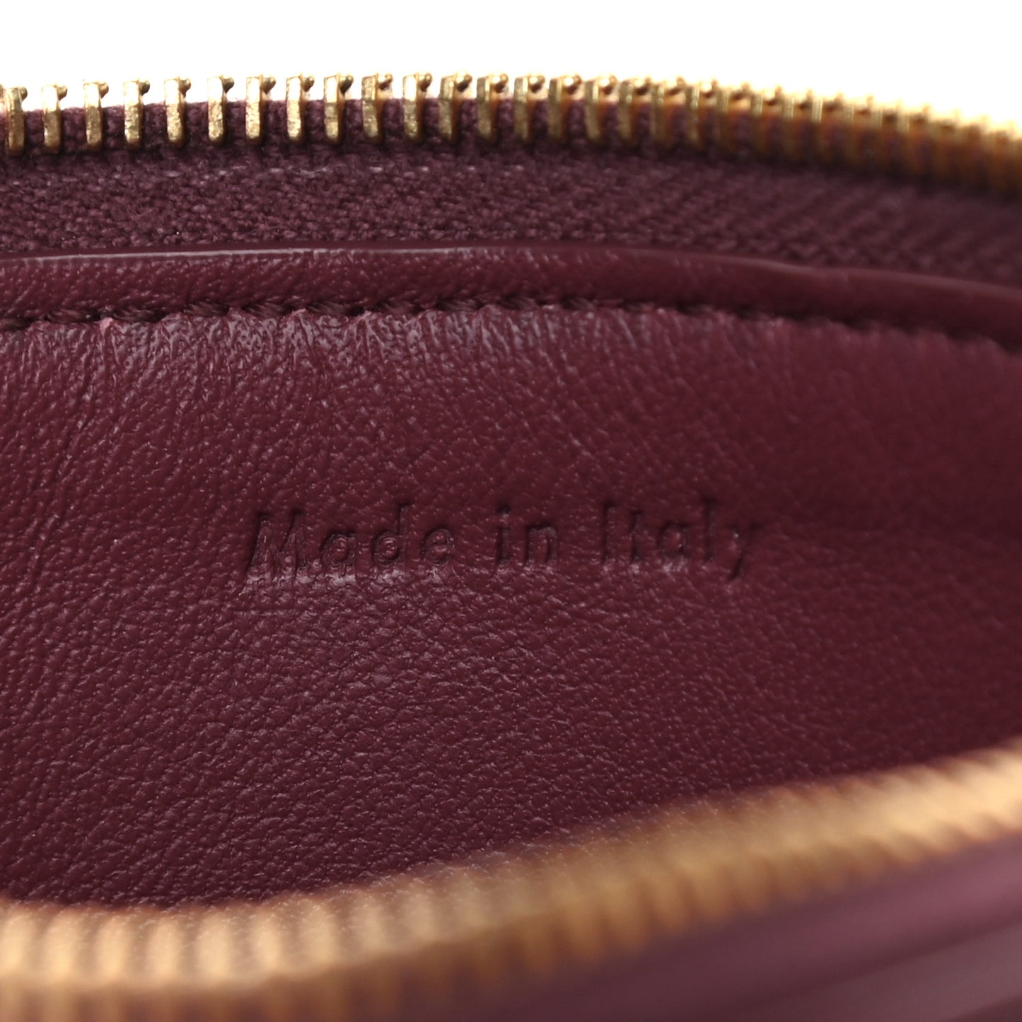 Lambskin Bi-Color Solo Coin Card Case Burgundy Navy