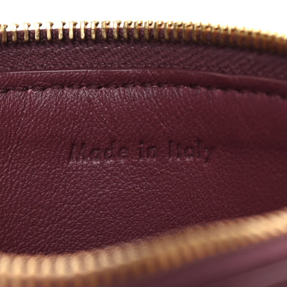 Celine Lambskin Bi-Color Solo Coin Card Case Burgundy Navy 5 of 6