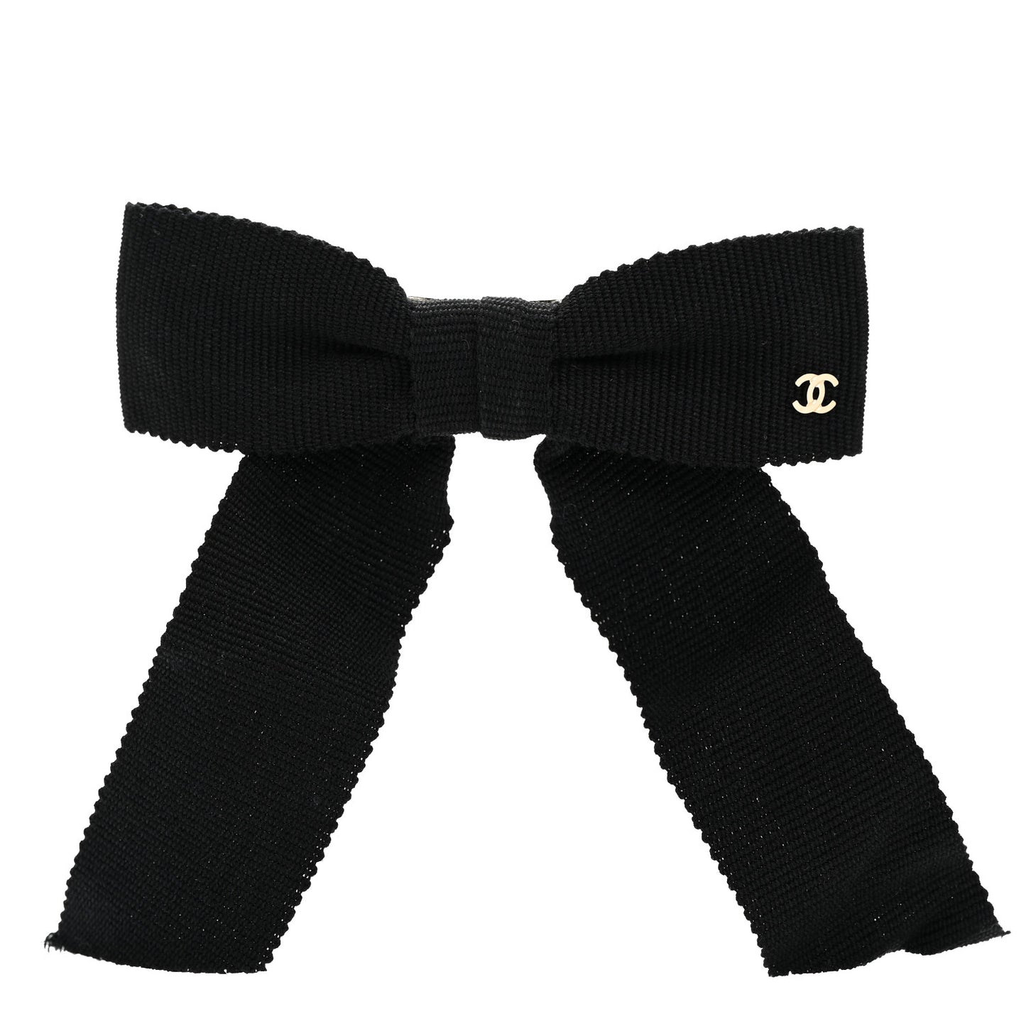 Grosgrain Bow CC Hair Clip Black