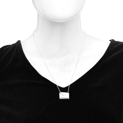 Tiffany Sterling Silver Sweet Nothings Envelope Necklace 2 of 4