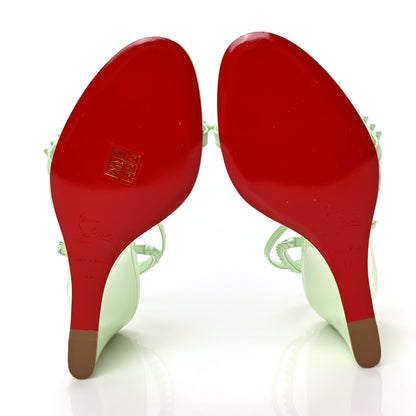 Christian Louboutin Patent Calfskin So Me Spike 85 Wedge Sandals 39 Studio Green 5 of 8