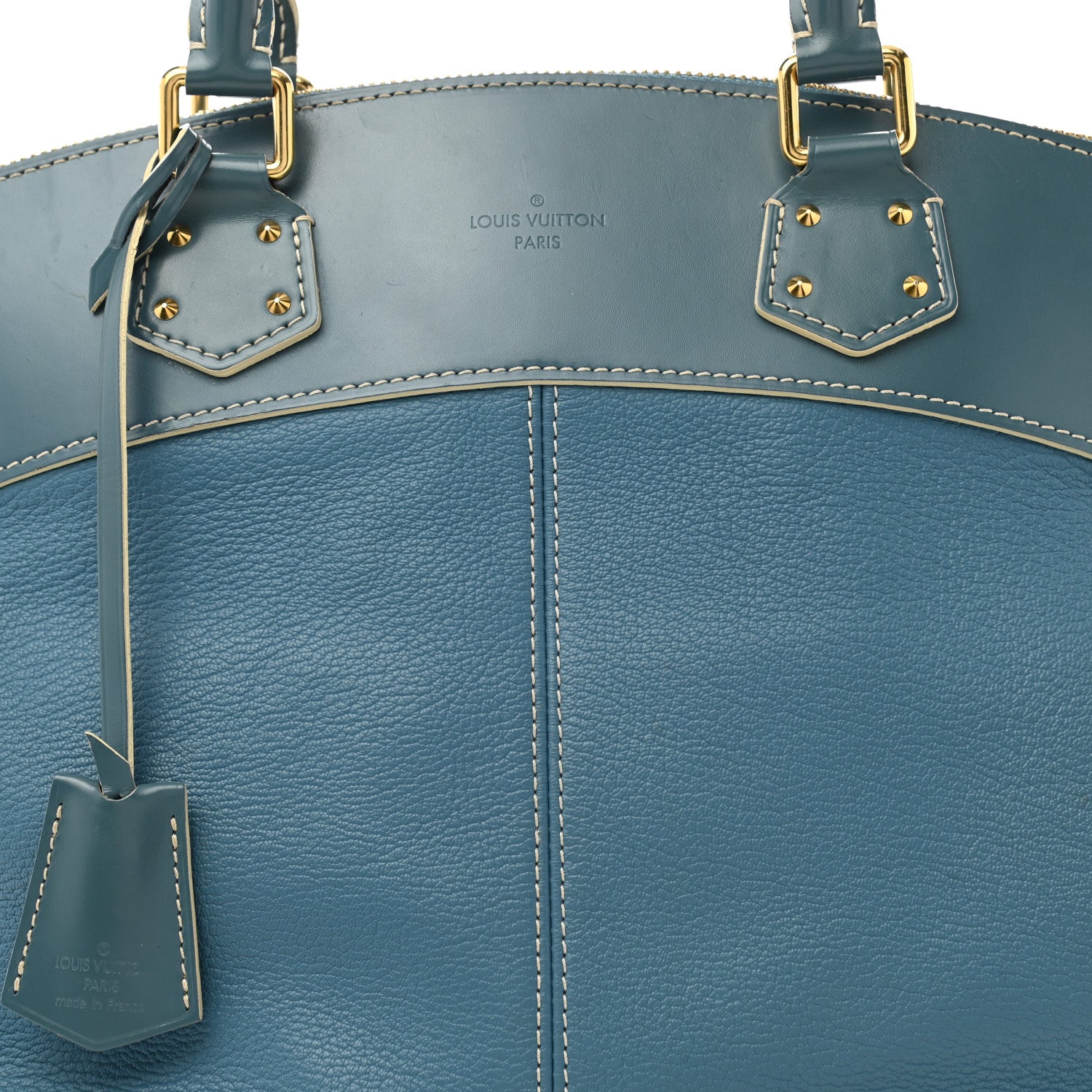 Louis Vuitton Suhali Lockit MM Blue 12 of 14