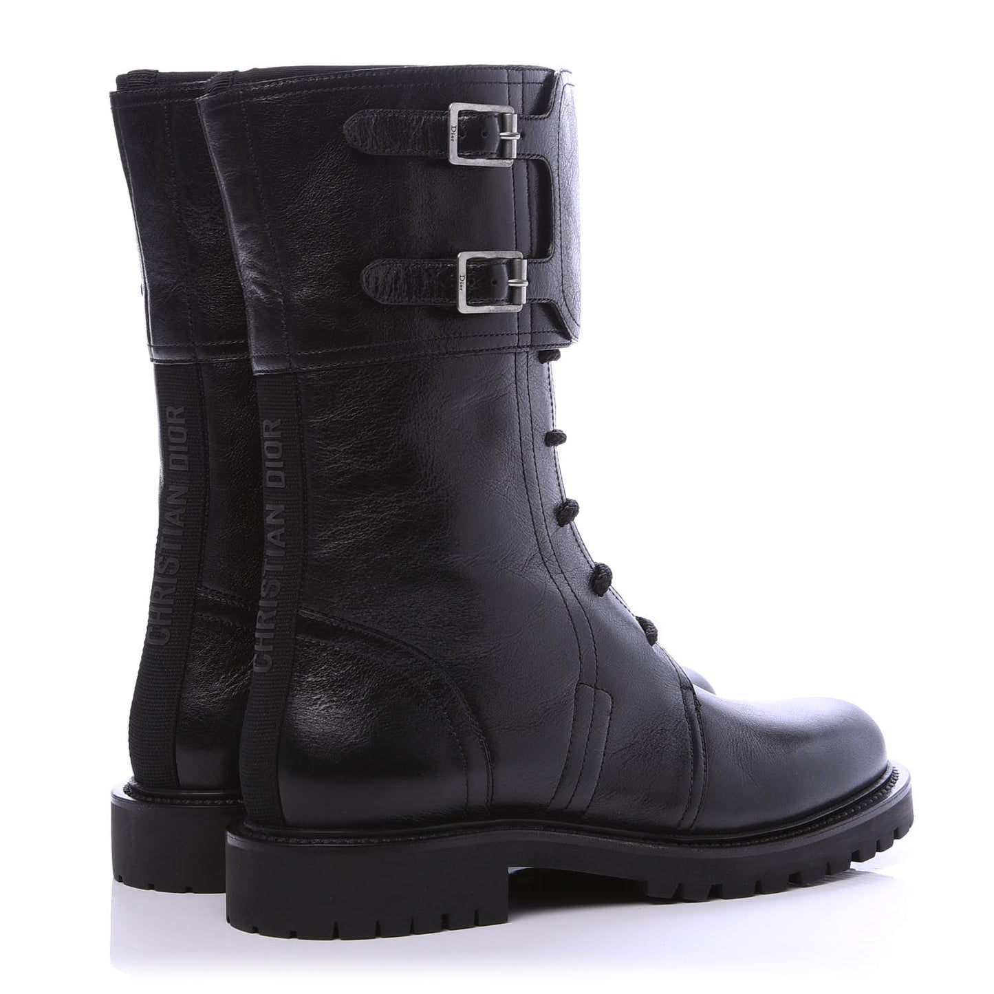 Calfskin Ground Low Boot 39 Black