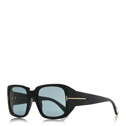 Tom Ford Acetate Square Ryder Sunglasses TF1035 Black 1 of 7