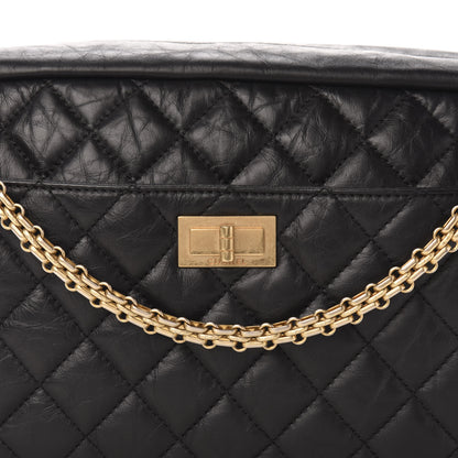 Chanel Aged Calfskin Quilted Medium Reissue Camera Case Black 10 of 10