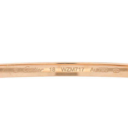 Cartier 18K Pink Gold Small LOVE Bracelet 18 3 of 9