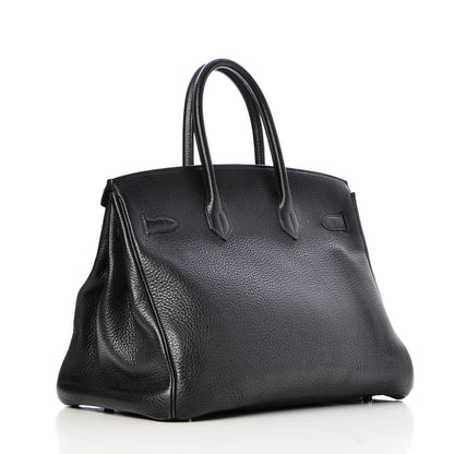 Hermes Taurillon Clemence Birkin 35 Black 3 of 36