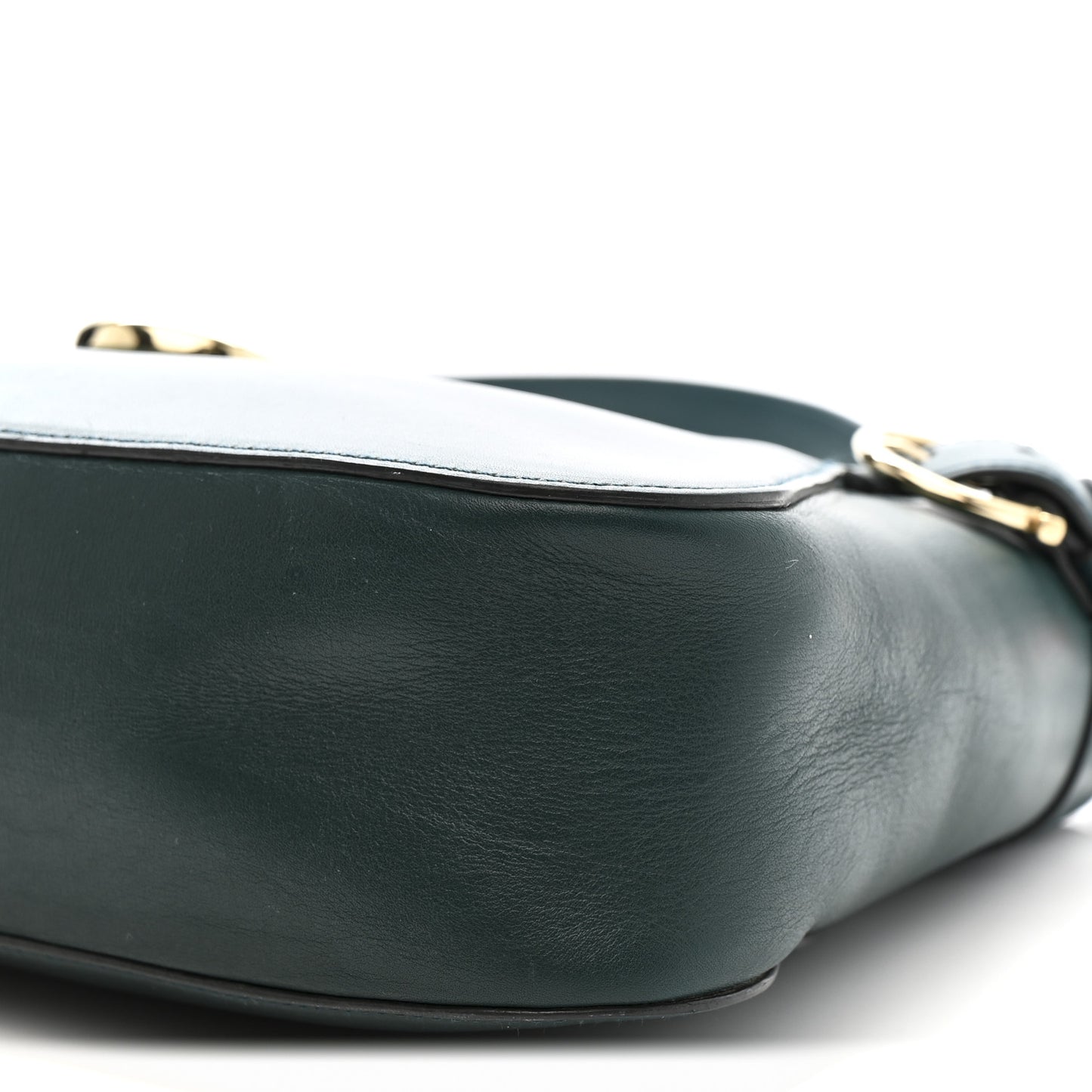 Calfskin Small Fanisa Gancini Hobo Green