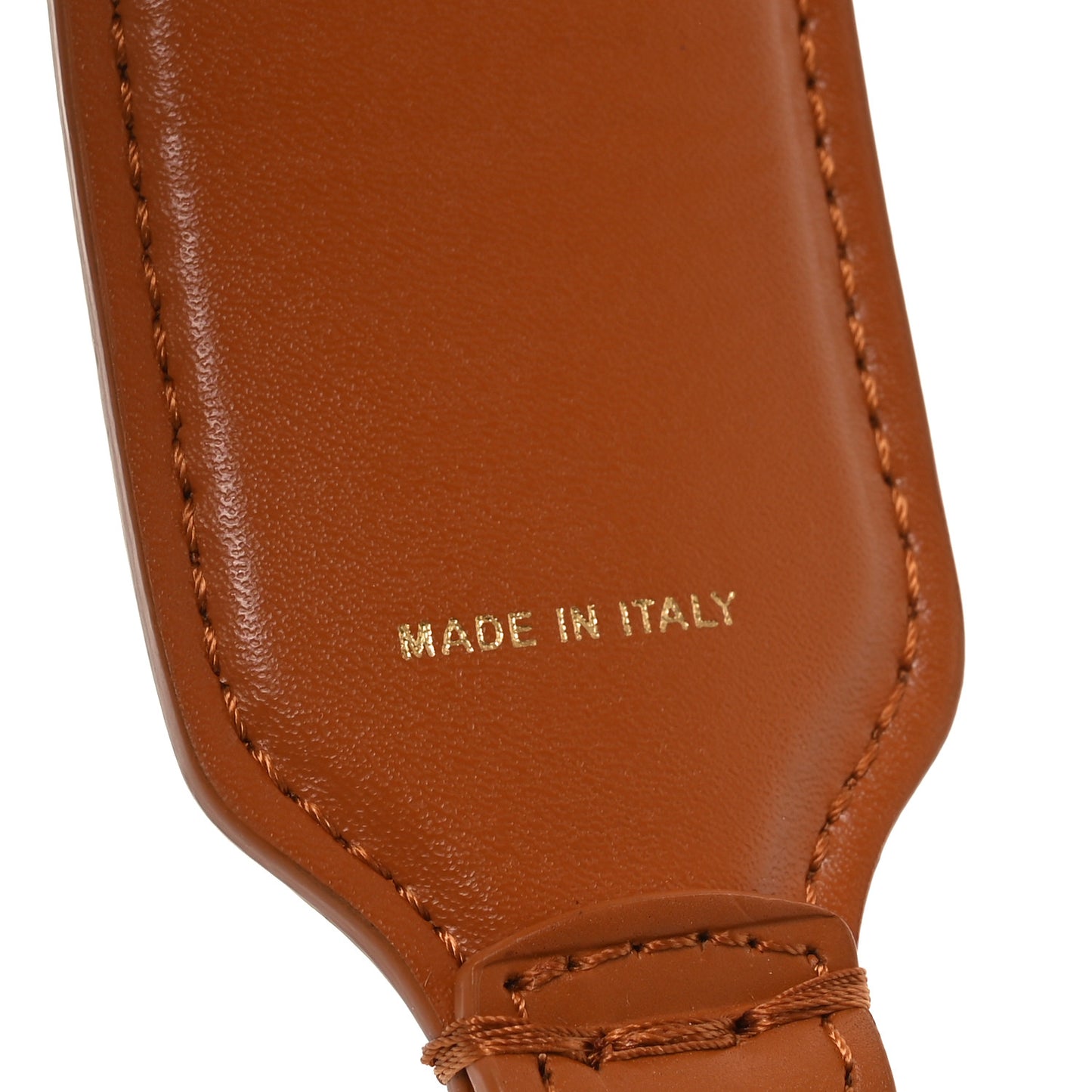 Calfskin FF 1974 Embossed Strap You Brandy