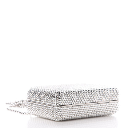 Judith Leiber Crystal Minaudiere Clutch Silver 4 of 9