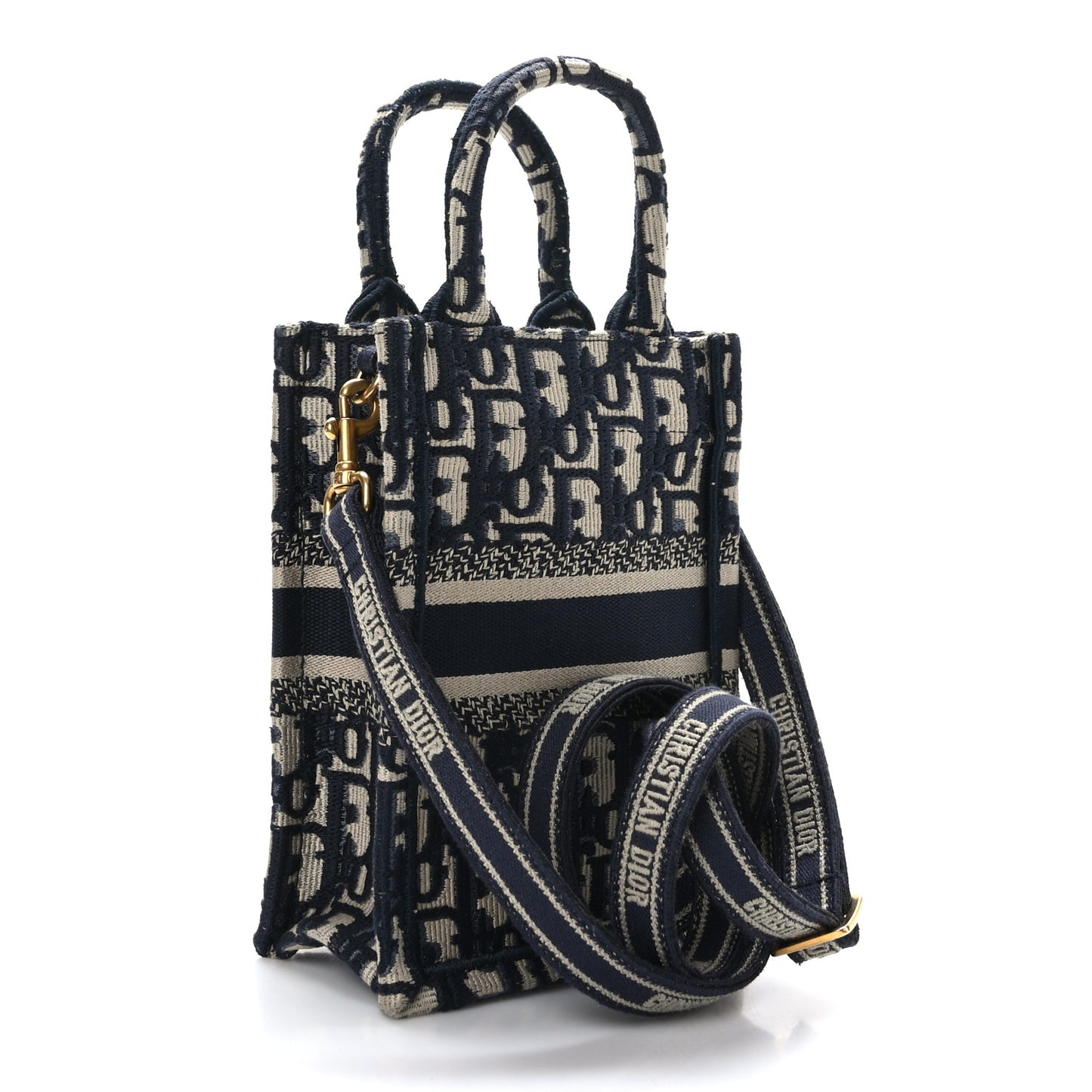 Oblique Mini Book Tote Phone Bag Blue