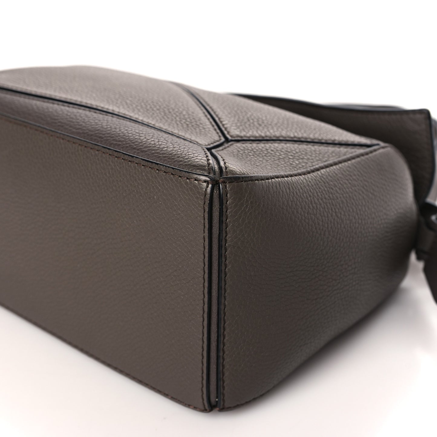 Calfskin Small Puzzle Bag Dark Taupe