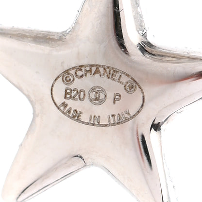 Chanel Crystal CC Starfall Drop Earrings Silver 4 of 4