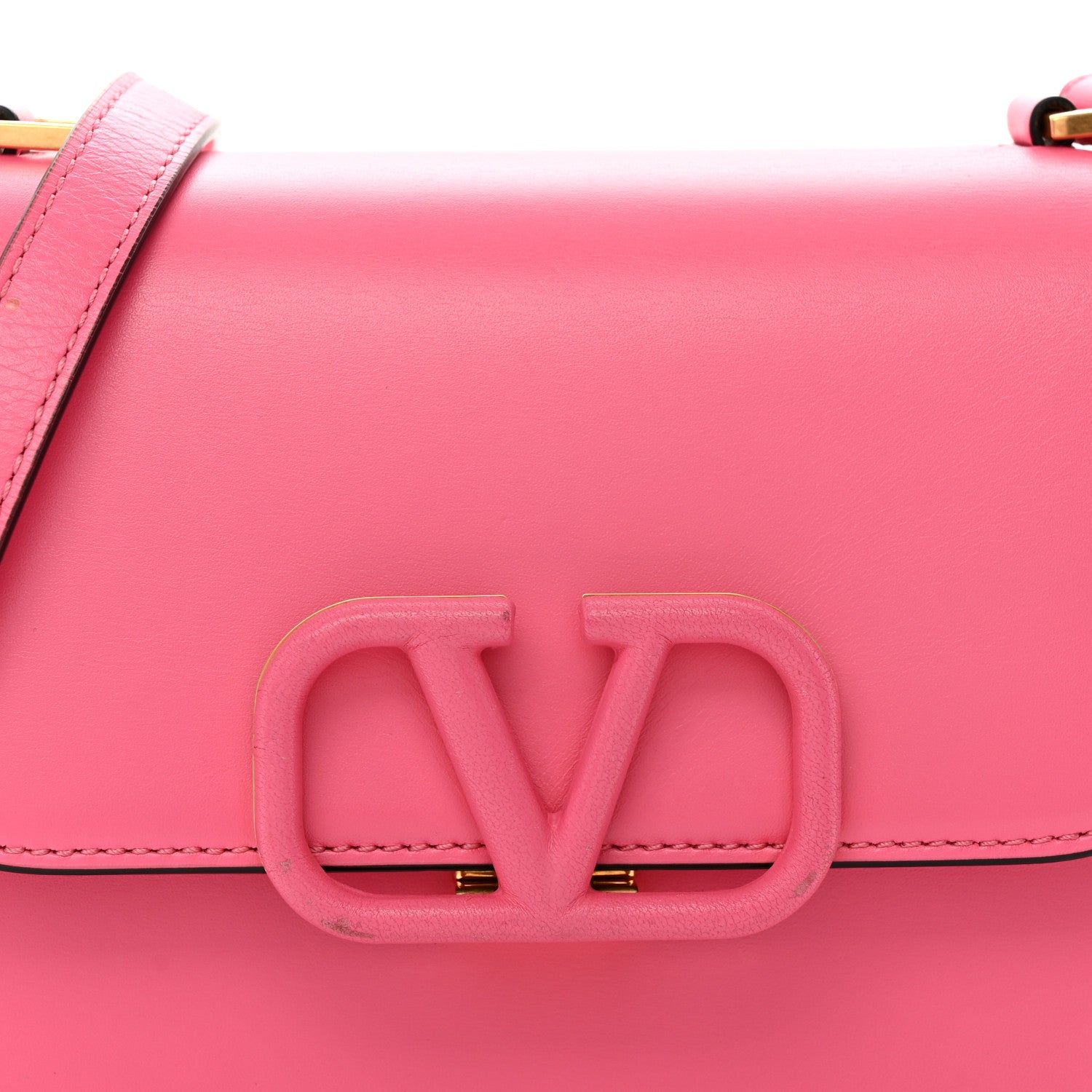 Valentino Garavani Smooth Calfskin Small VSling Shoulder Bag Pink 7 of 9