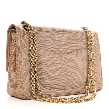 Chanel Lizard Medium Double Flap Beige 3 of 13