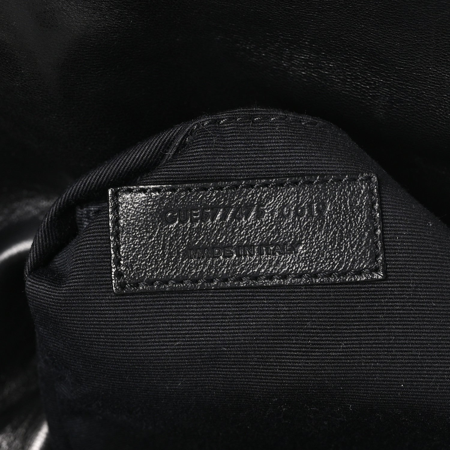 Saint Laurent SAINT LAURENT Lambskin Quilted Monogram Monochrome Medium Loulou Puffer Chain Satchel Black 6 of 11
