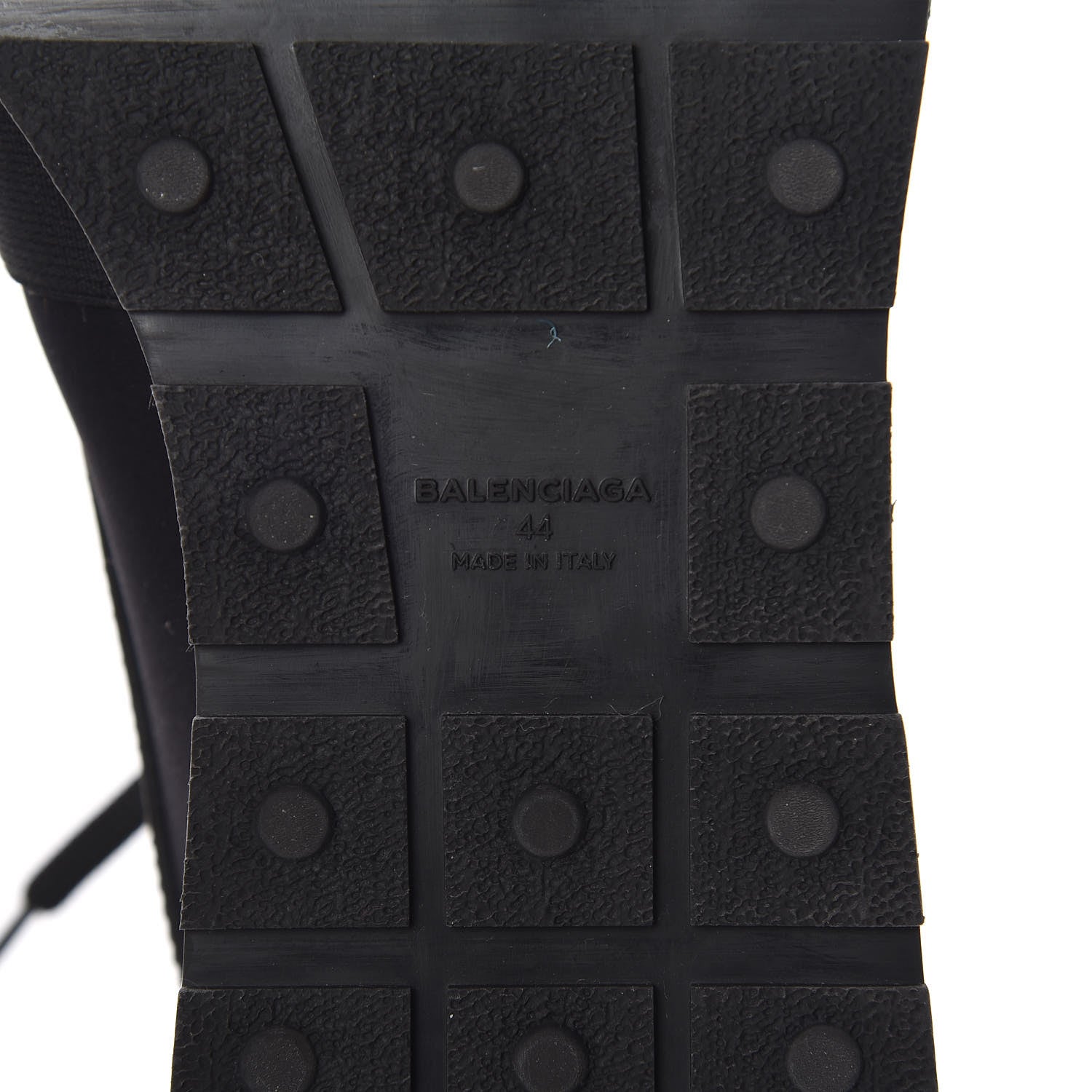 Balenciaga Mesh Calfskin Neoprene Mens Race Runner Sneakers 44 Black Red 8 of 10