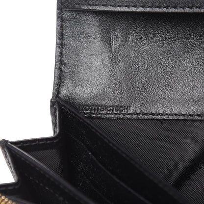 Burberry Signature Grain Calfskin Check Embossed Porter Continental Wallet Black 8 of 12