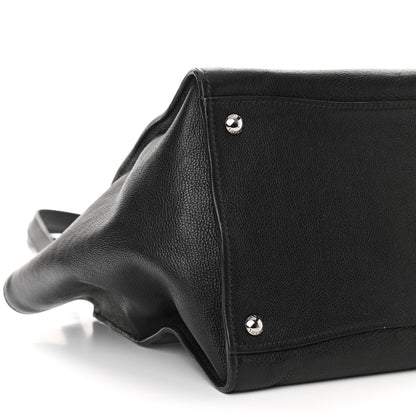 Prada City Calf Medium Galleria Double Zip Tote Black 9 of 12
