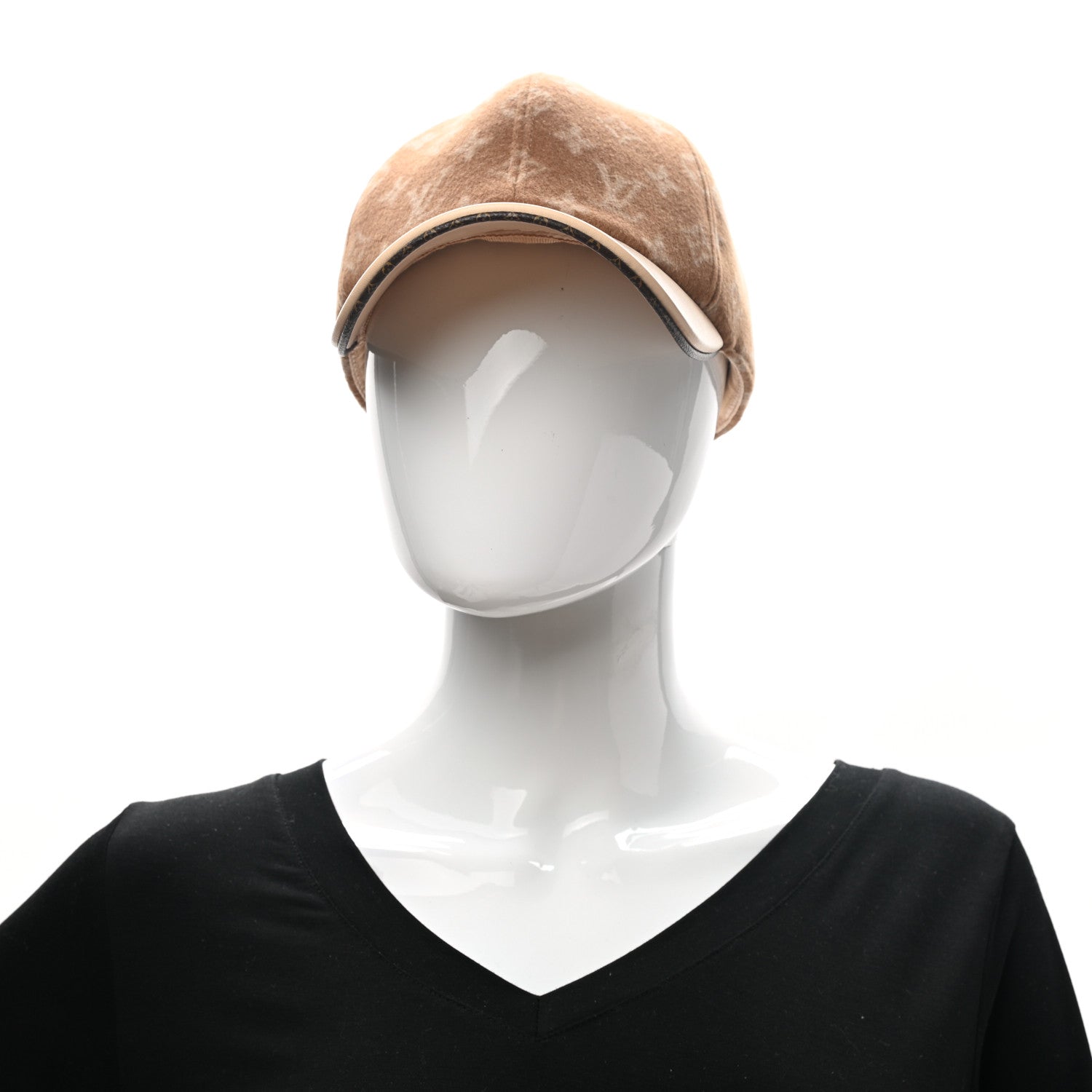 Louis Vuitton Wool Monogram Carry On Cap M Beige 2 of 10