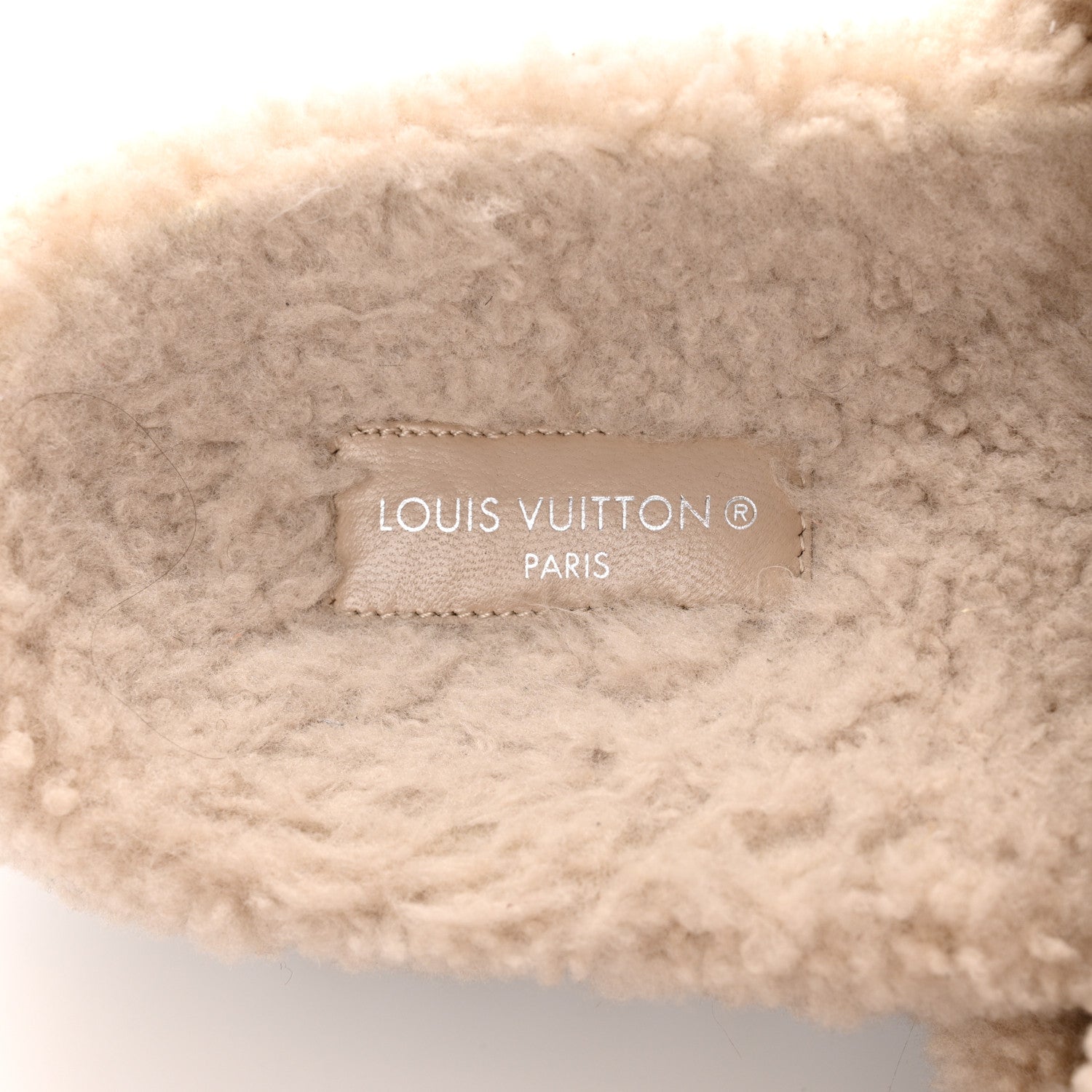 Louis Vuitton Shearling Paseo Flat Comfort Mule 38 Beige 8 of 10