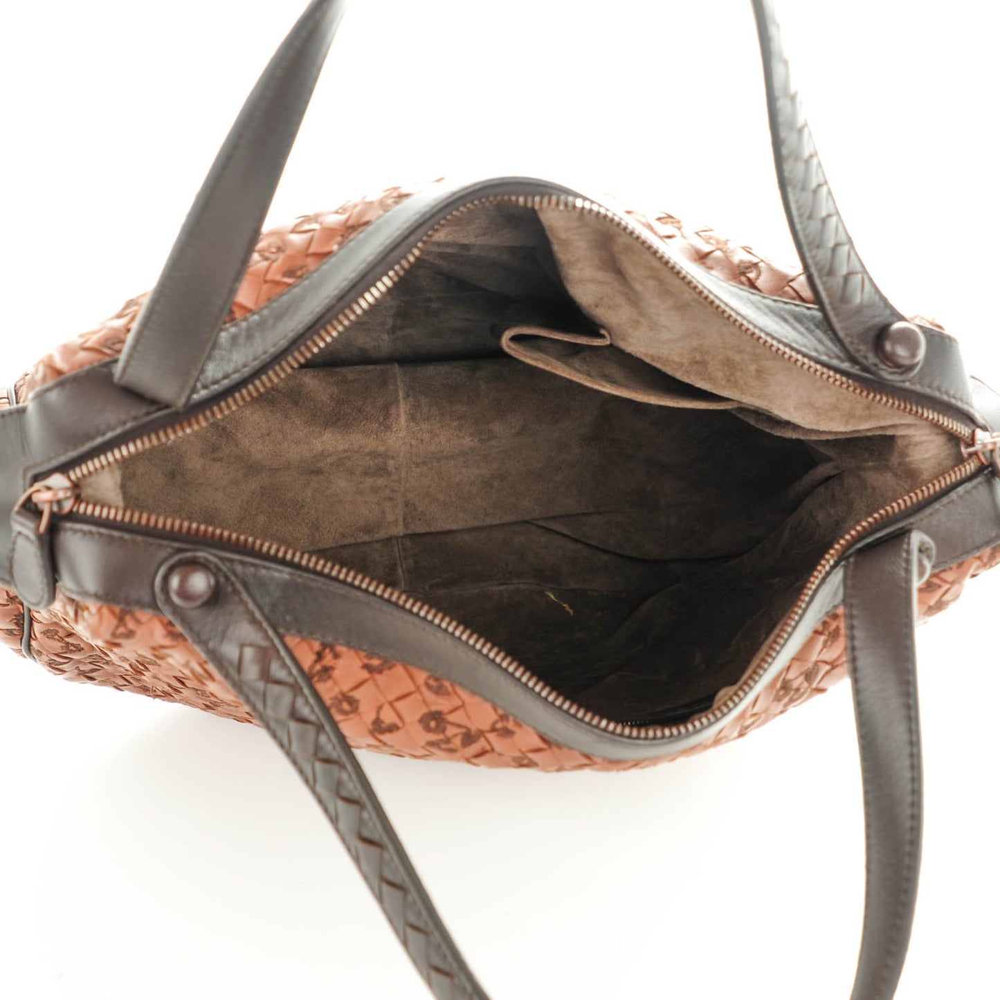 Embroidered Intrecciato Matita Shoulder Bag