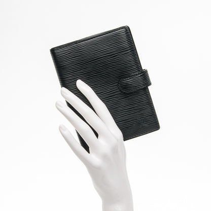 Louis Vuitton Epi Small Ring Agenda Cover Black 2 of 7