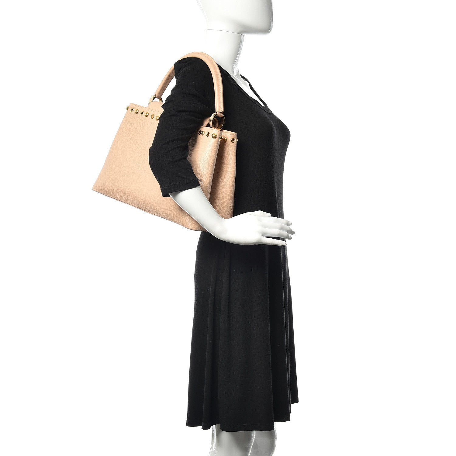 Louis Vuitton Taurillon Studdy Capucines MM Tivoli 2 of 9