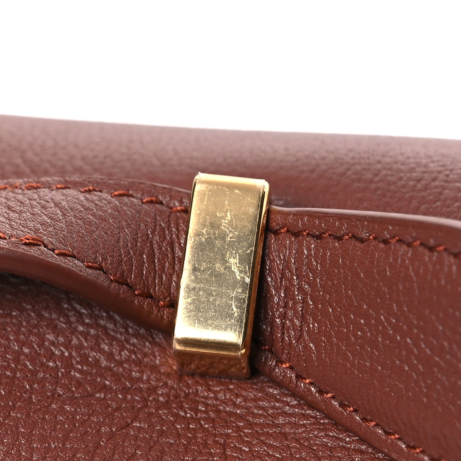 Loro Piana Grained Calfskin Extra Bag L27 Burnt Tan 1709649