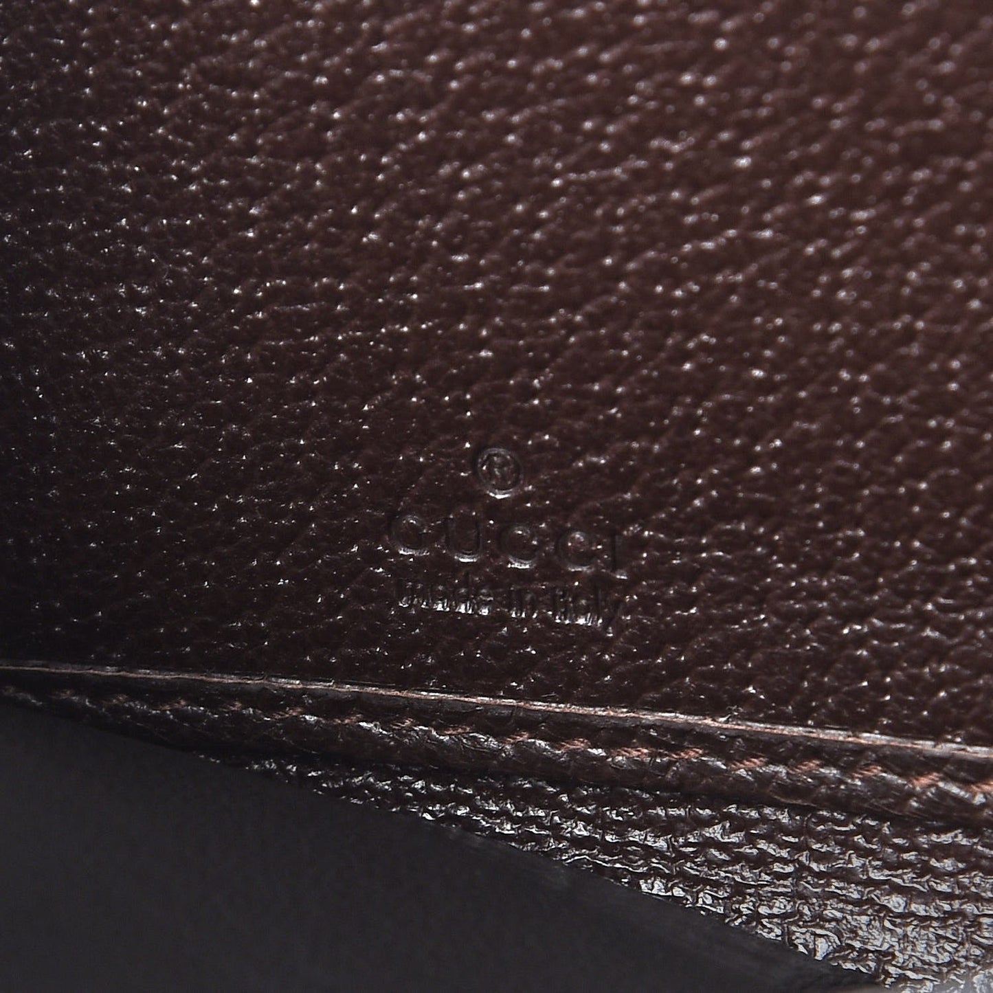 Monogram Metal Bar Zip Around Wallet Dark Brown