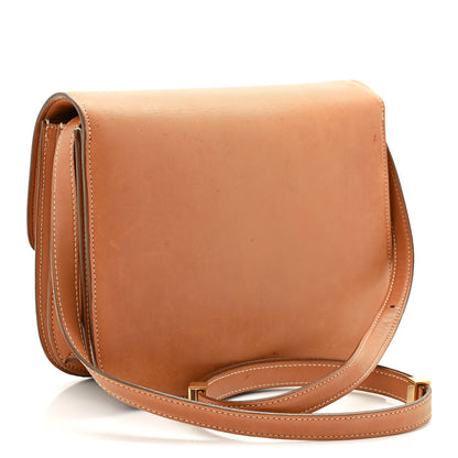 Celine Natural Calfskin Medium Classic Box Flap Bag Tan 3 of 13