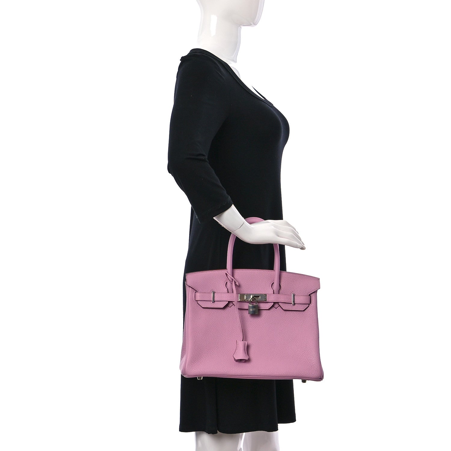 Hermes Taurillon Clemence Birkin 30 Mauve Sylvestre 2 of 11