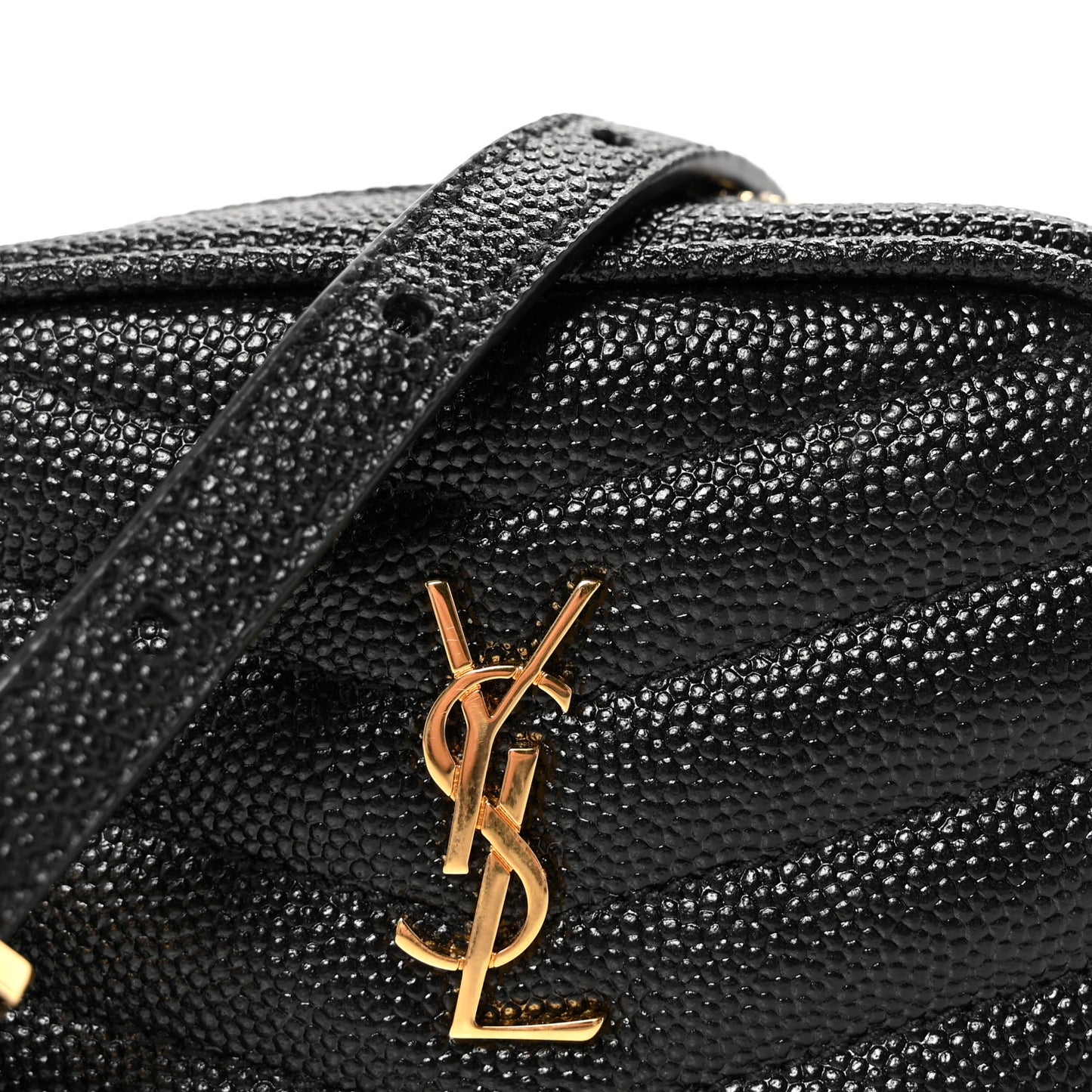 Grain De Poudre Matelasse Monogram Baby Lou Camera Bag Black