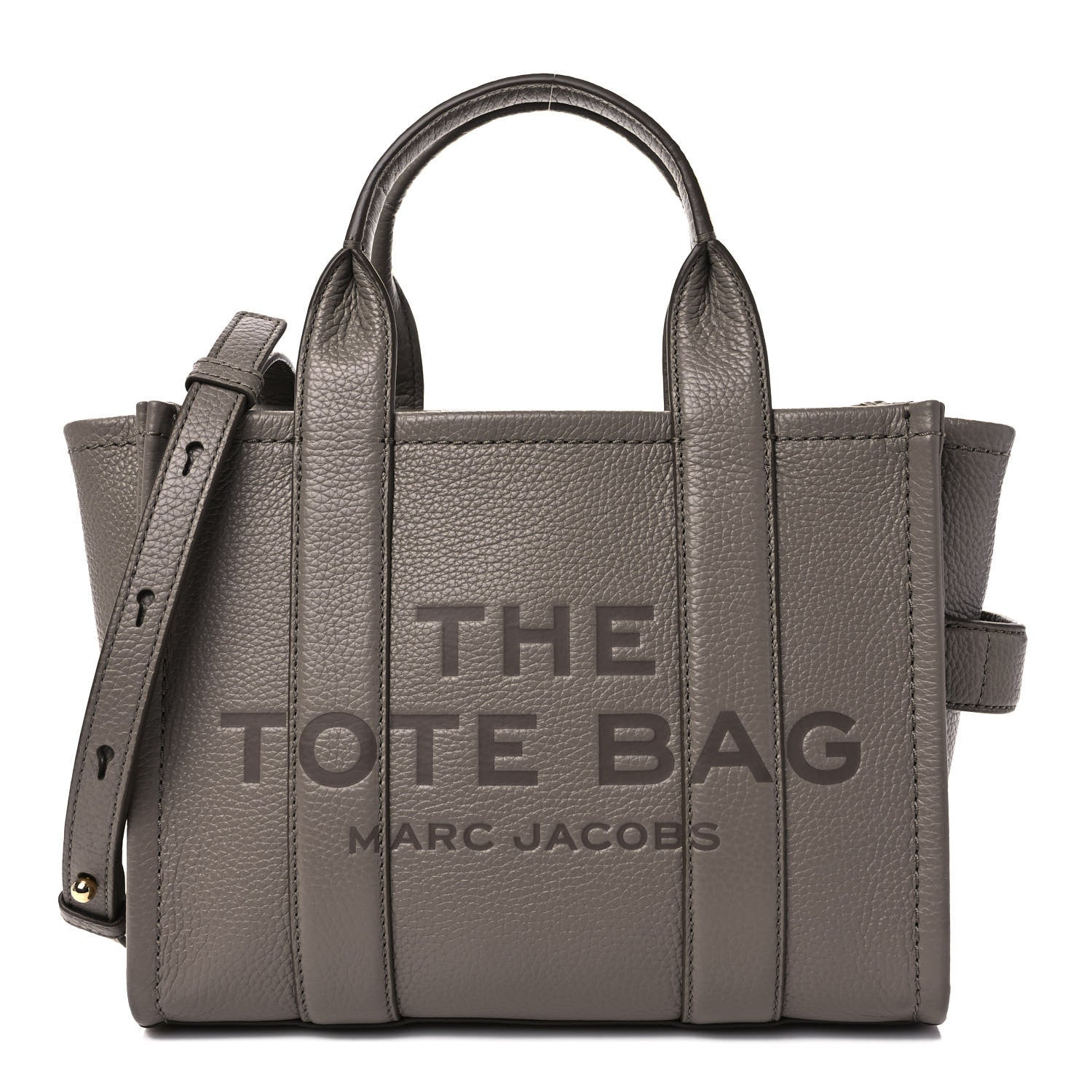 Marc Jacobs Grained Calfskin Small The Tote Bag Cement 1 of 8
