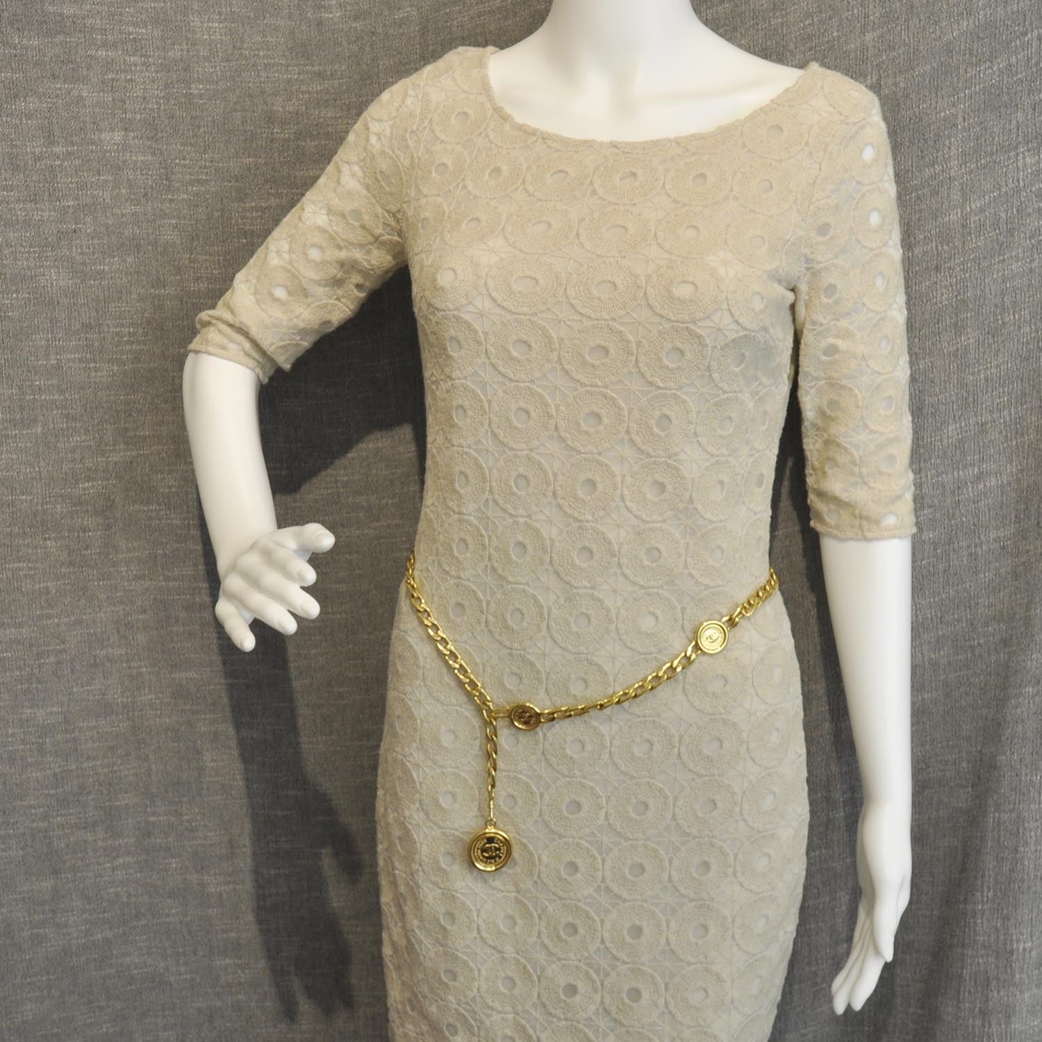 Chanel CC Coin Chain Belt Gold 2 of 8