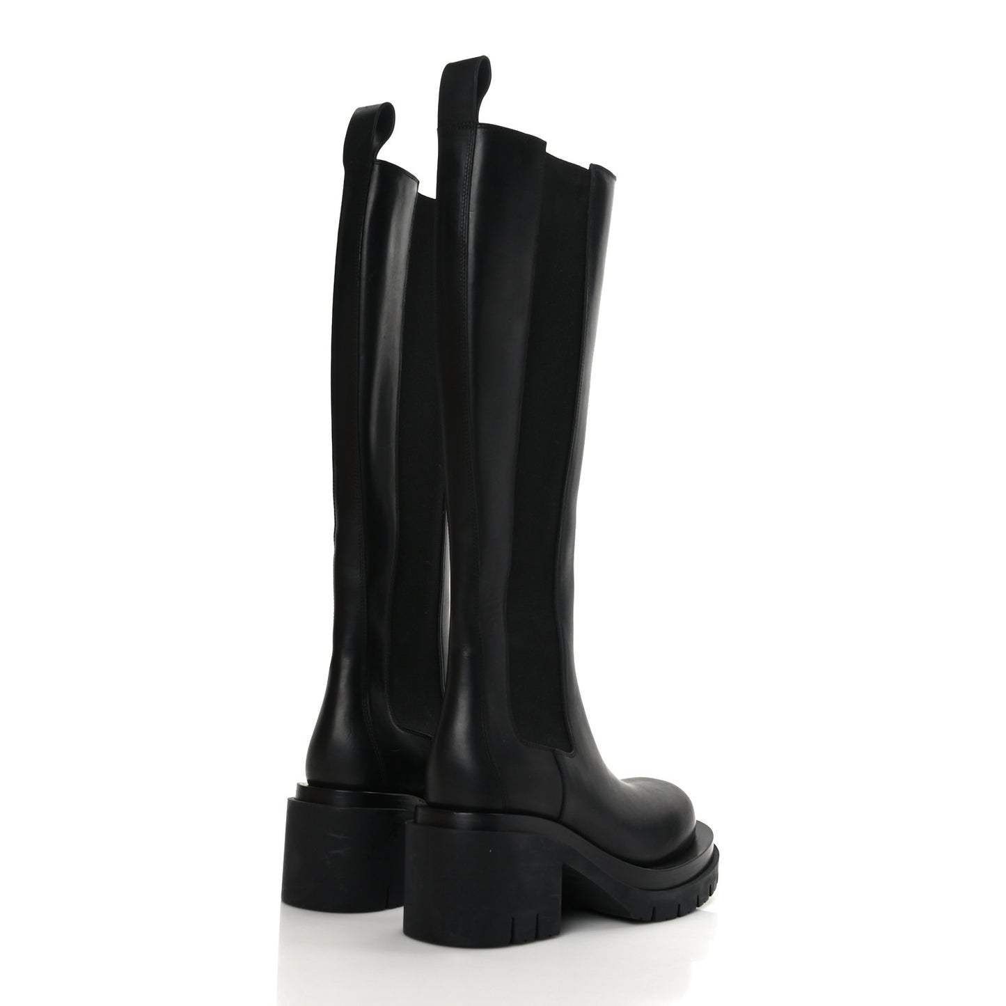 Calfskin The Lug Chelsea 30/70mm Tall Boots 38.5 Black