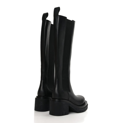 Bottega Veneta Calfskin The Lug Chelsea 30/70mm Tall Boots 38.5 Black 4 of 8