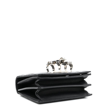 Alexander McQueen Lambskin Quilted Knuckle Shoulder Bag Black 4 of 9