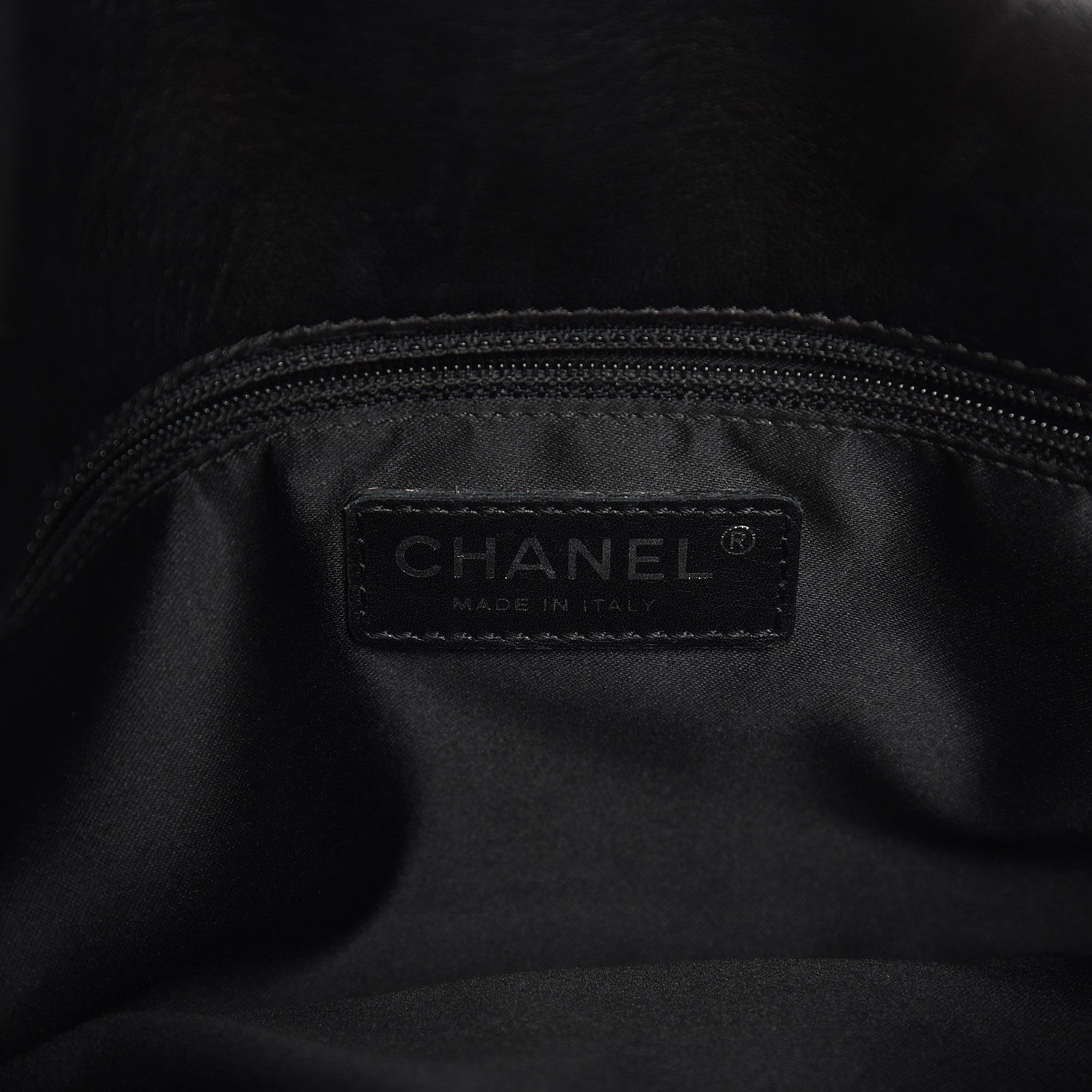 Chanel Lambskin Quilted 3 Accordion Flap Bag Black 6 of 12