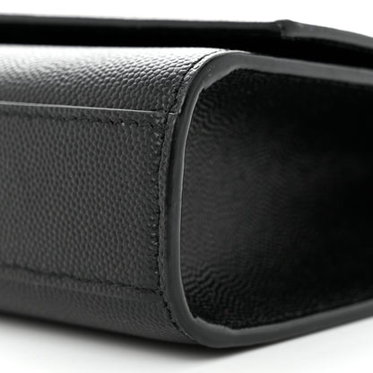 Saint Laurent Grain De Poudre Medium Classic Monogram Kate Satchel Black 10 of 13