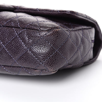 Chanel Iridescent Caviar Quilted Small Chic Flap Dark Purple 9 of 10