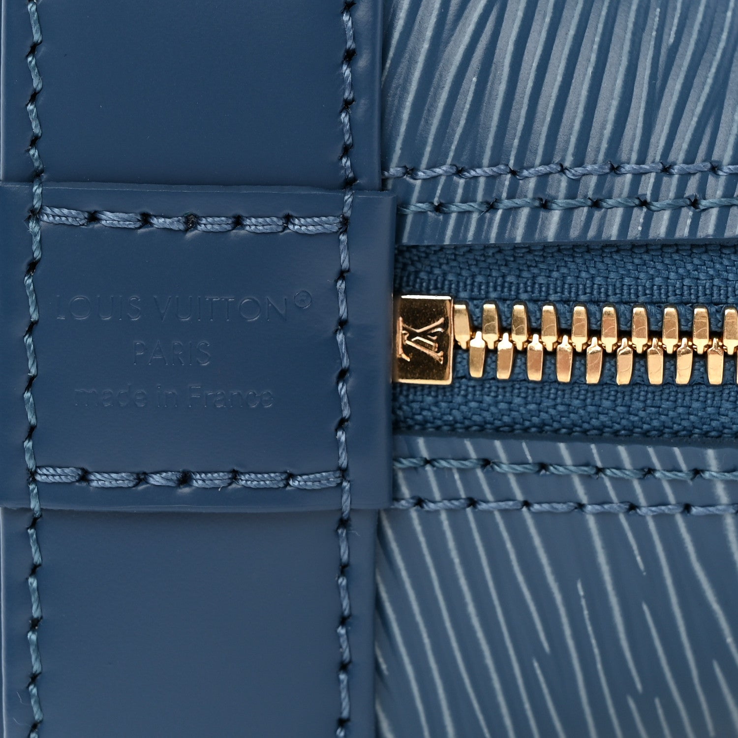 Louis Vuitton Epi Alma BB Denim Blue 6 of 9
