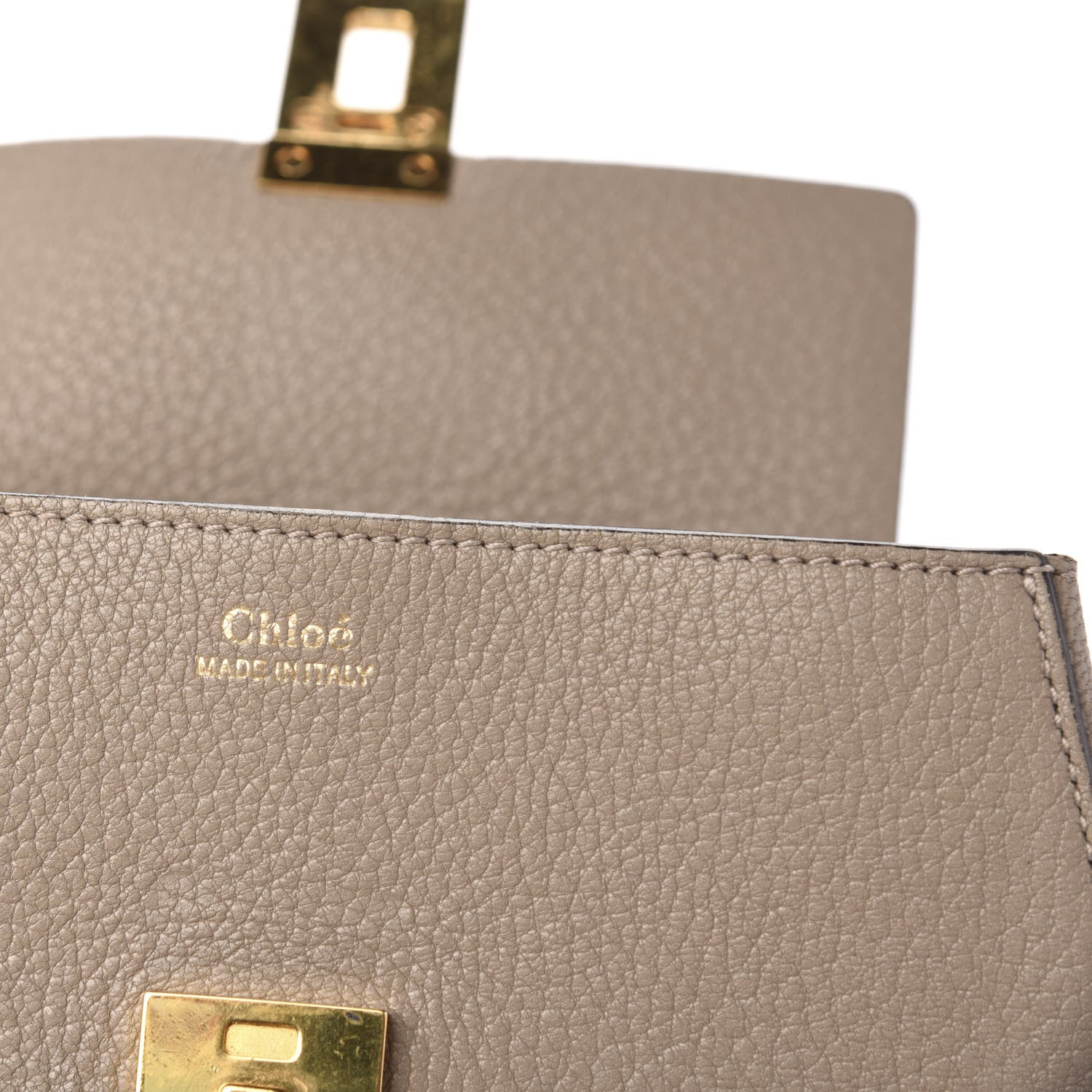 Chloe Grained Lambskin Mini Drew Shoulder Bag Motty Grey 6 of 9