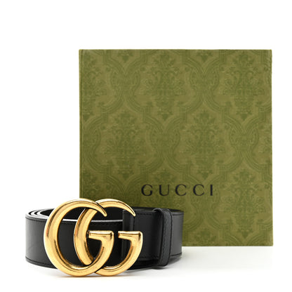 Gucci Plutone Calfskin Double G 40mm Belt 90 36 Black 6 of 6