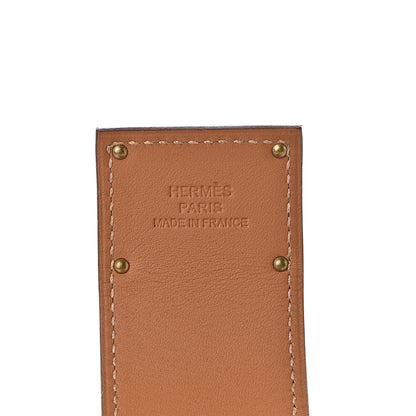 Hermes Epsom Kelly Dog Bracelet T3 Orange 4 of 7