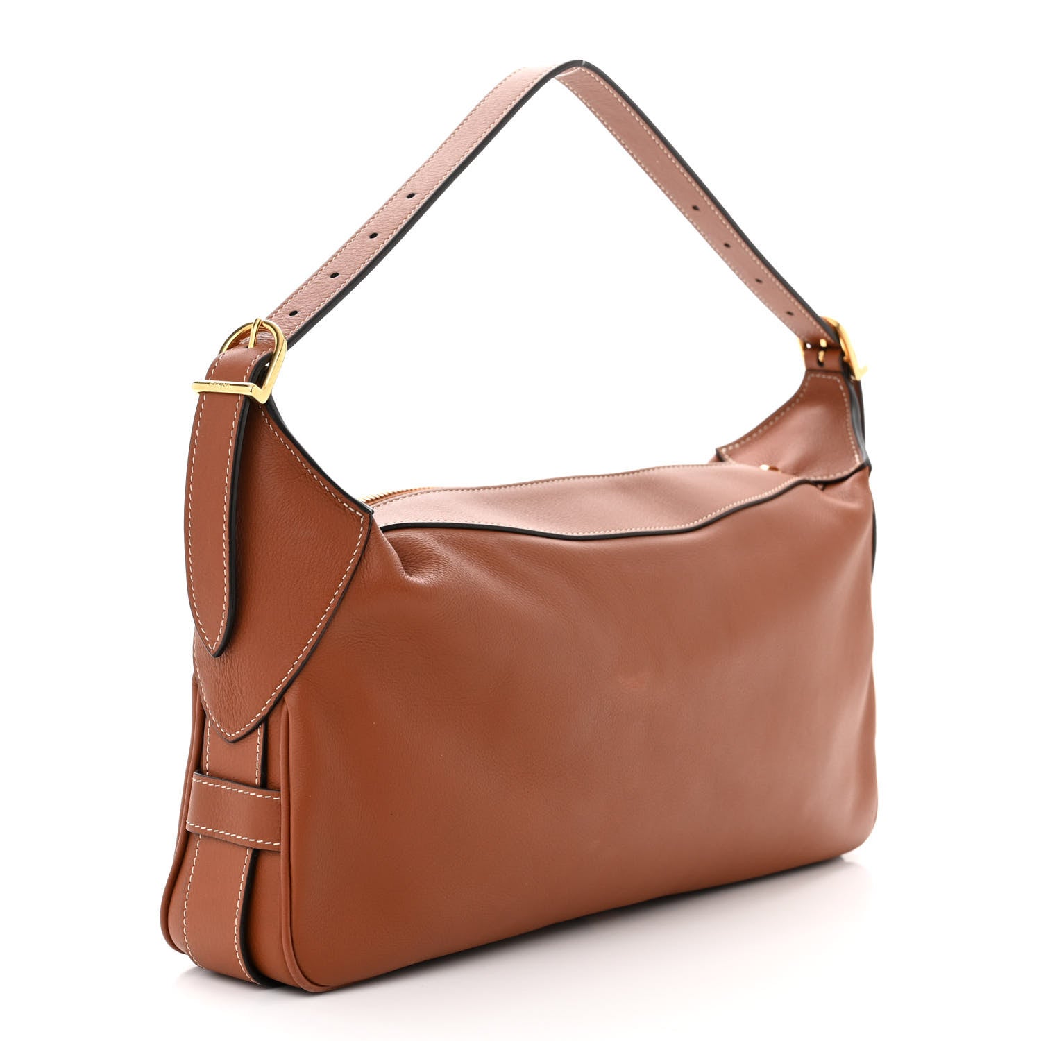 Celine Supple Calfskin Medium Romy Shoulder Bag Tan 3 of 13