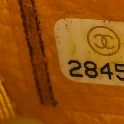 Chanel Caviar Chevron Quilted Medium Boy Flap Yellow 7 of 9